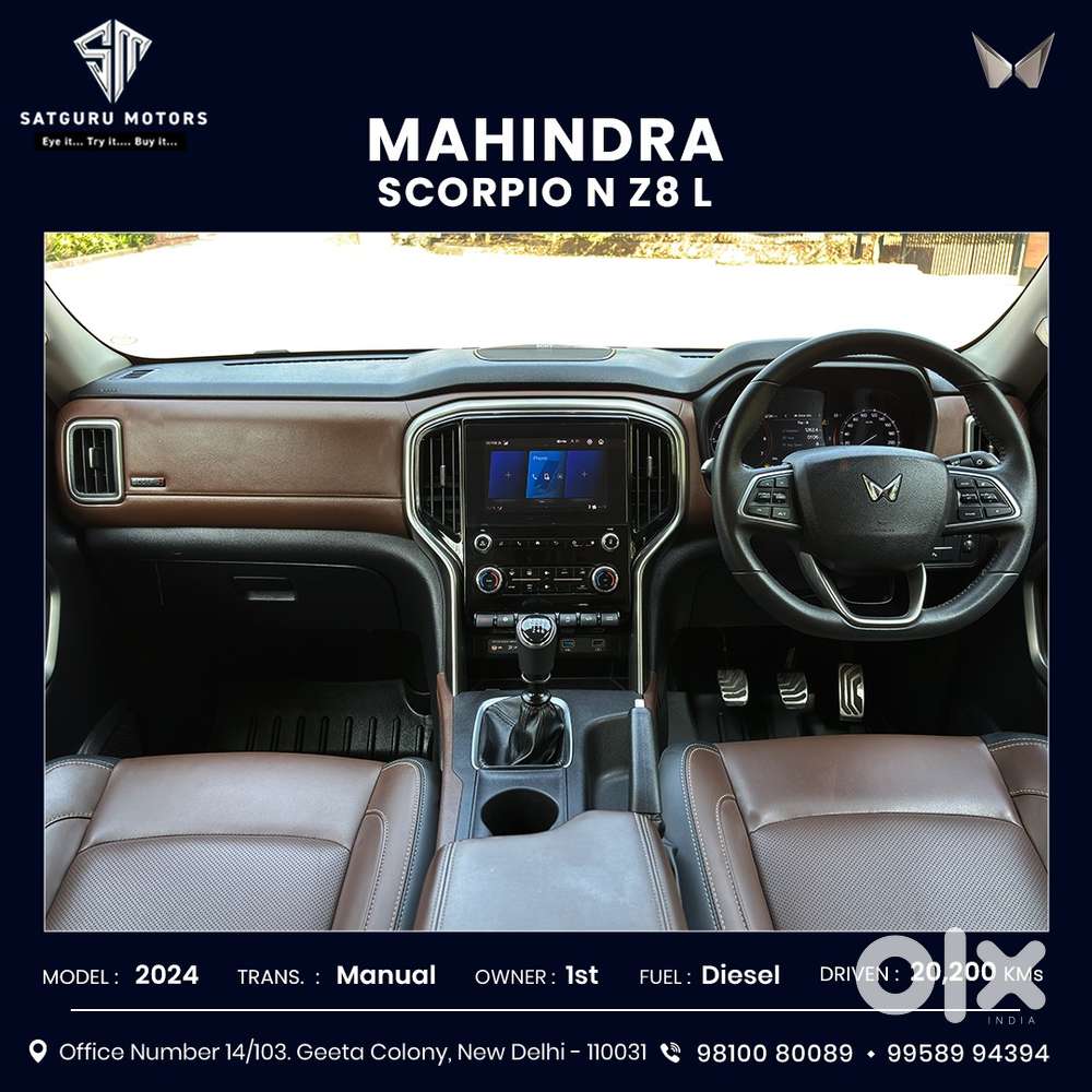 Mahindra Scorpio N Z8 L Diesel Mt 2wd 7 Str, 2024, Diesel