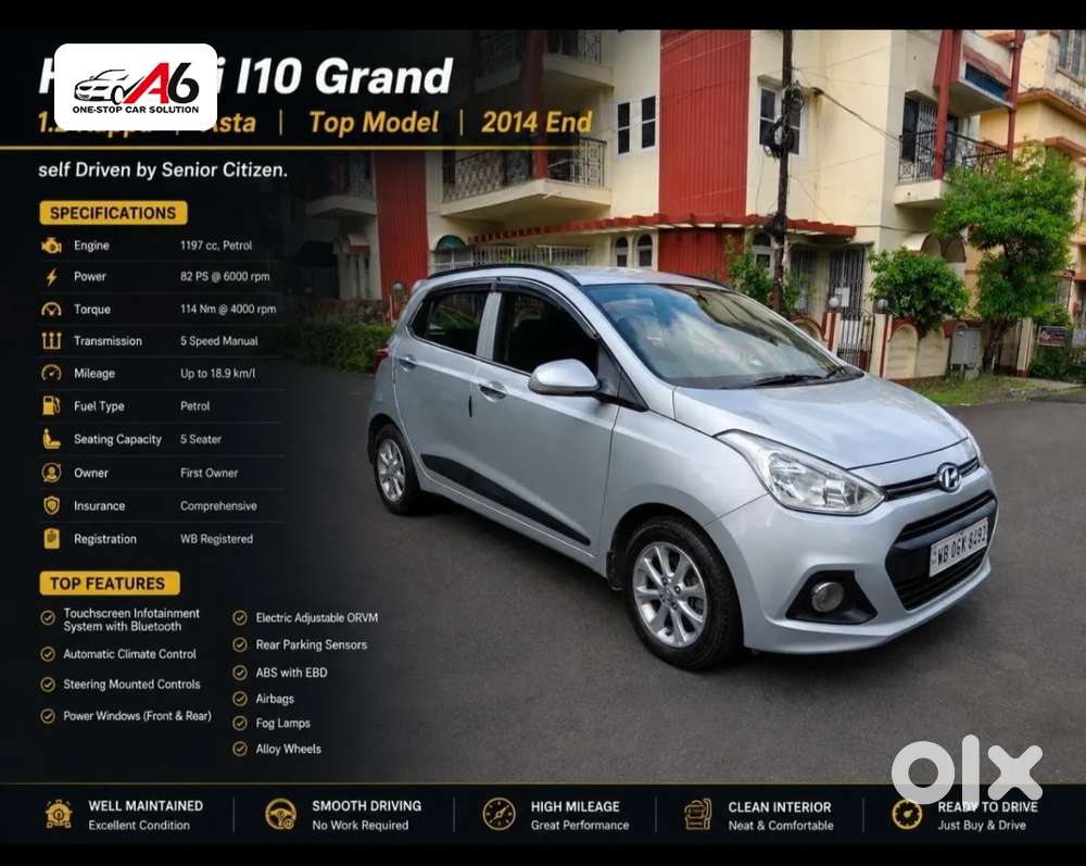 Hyundai Grand I10 1.2 Kappa Asta (o) Vtvt, 2014, Petrol