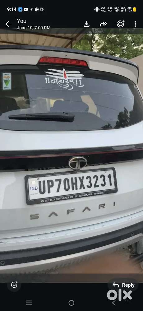 Tata Safari 2025 Diesel 4400 Km Driven Showroom Condition