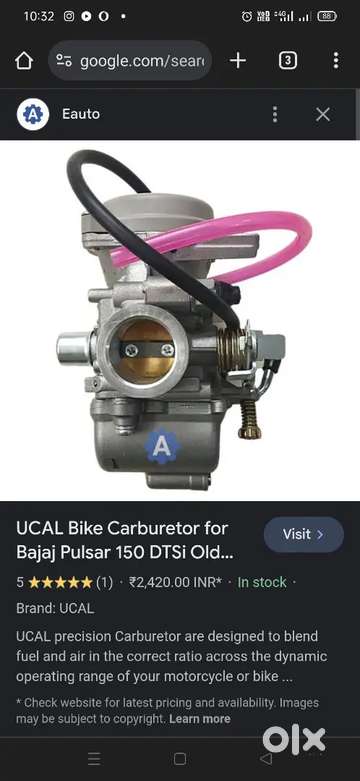 Pulsar 150 sale carburetor olx