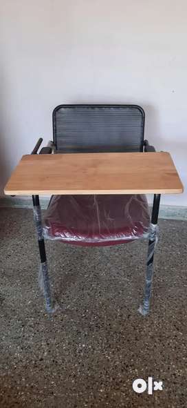 Student chair with writing on sale pad second hand