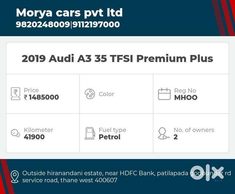 Audi A3 1.4 35 Tfsi Premium Plus, 2019, Petrol