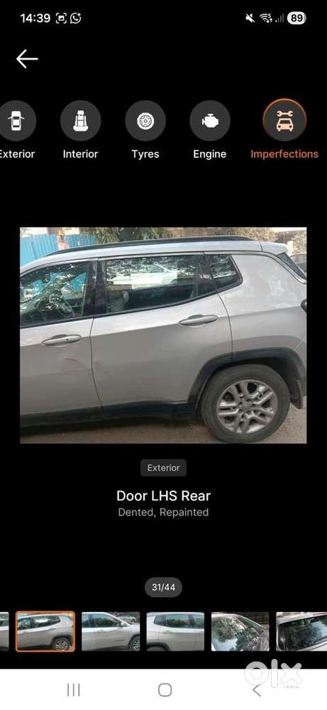 Jeep Compass 2018 Diesel 100800 Km Driven
