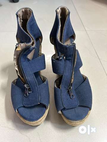 Denim wedge 2024 heels