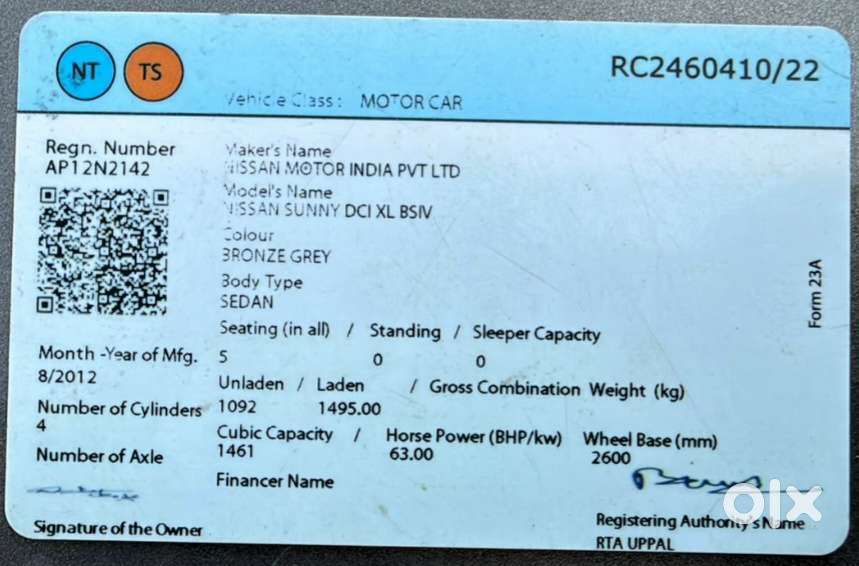 Nissan Sunny Diesel Xl, 2013, Diesel