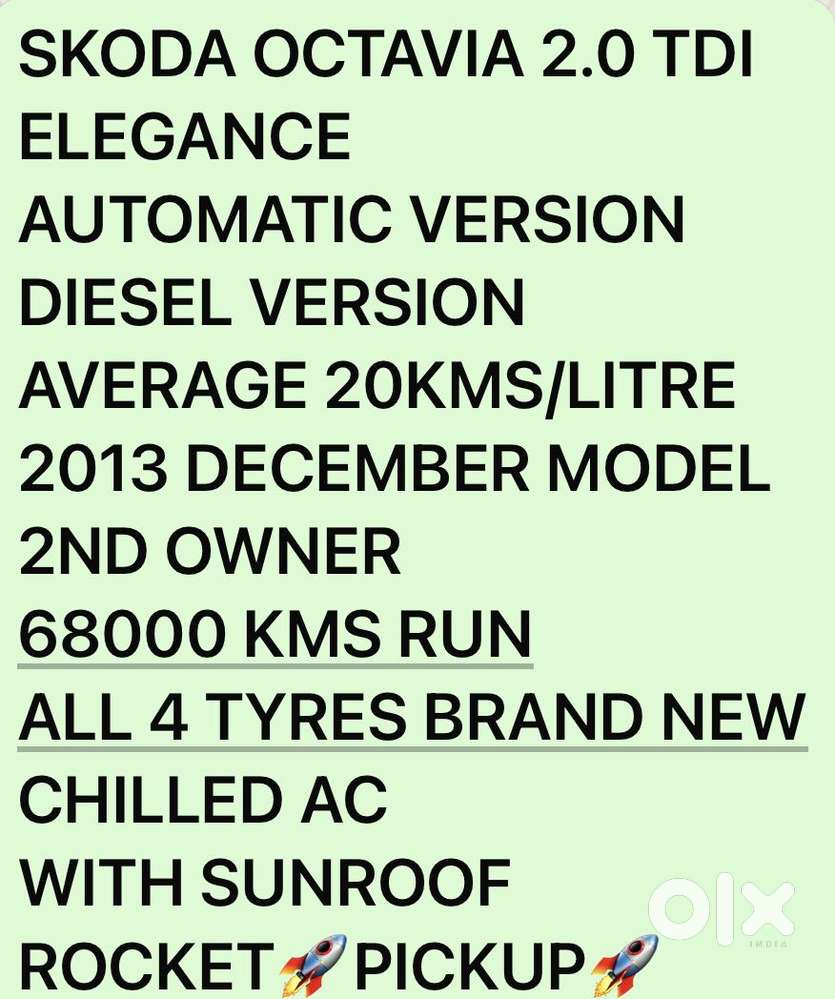 Skoda Octavia Elegance 2.0 Tdi At, 2013, Diesel