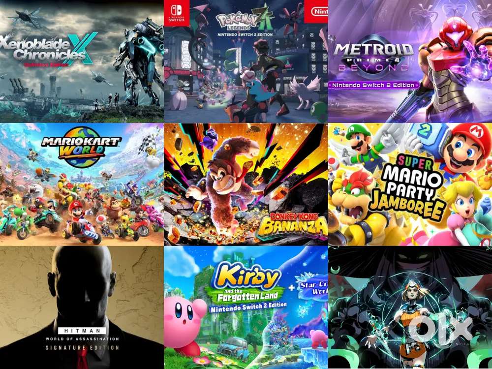 All Nintendo Switch & PlayStation Games Zelda,Mario,Wwe26,Cricket