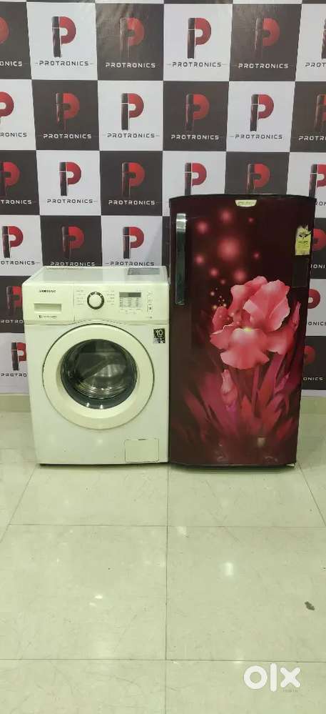Amazing combo del on fridge and washing machine available with warrant