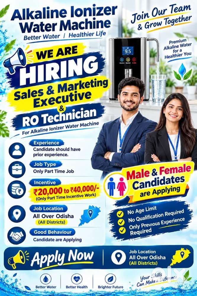 Sales marketing executive & Ro technician