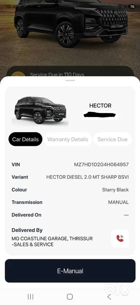 Mg Hector Sharp Diesel 2.0 Mt |

2021 | Single Owner | 84,000 Km