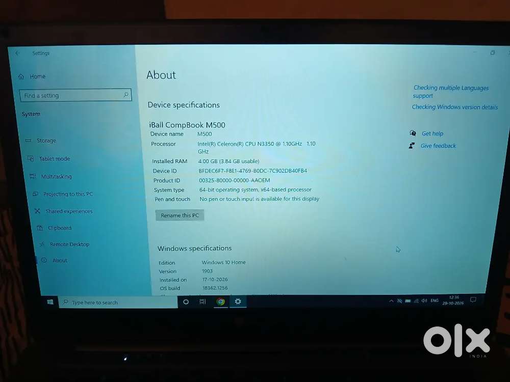 Iball Compbook M500