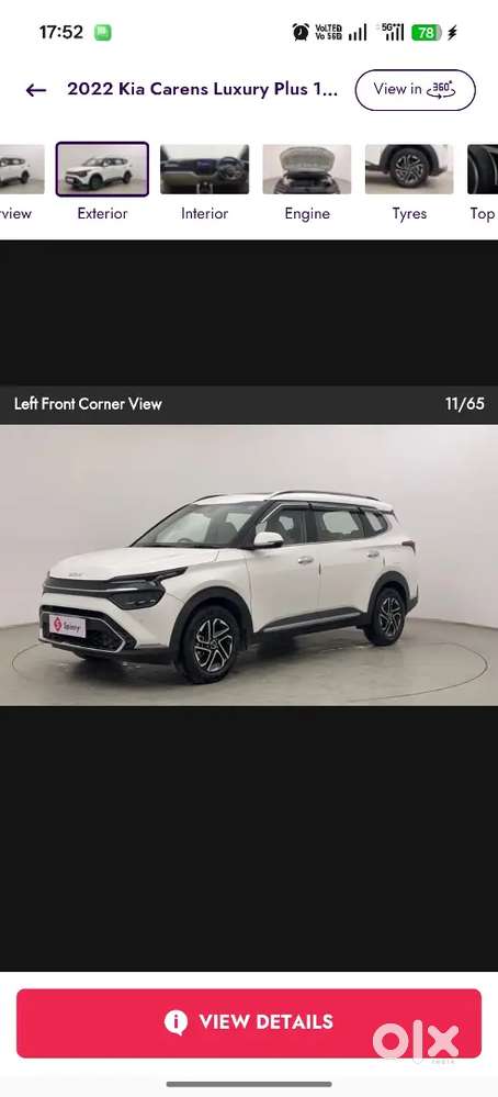 Kia Carens 2022 Petrol 25000 Km Driven