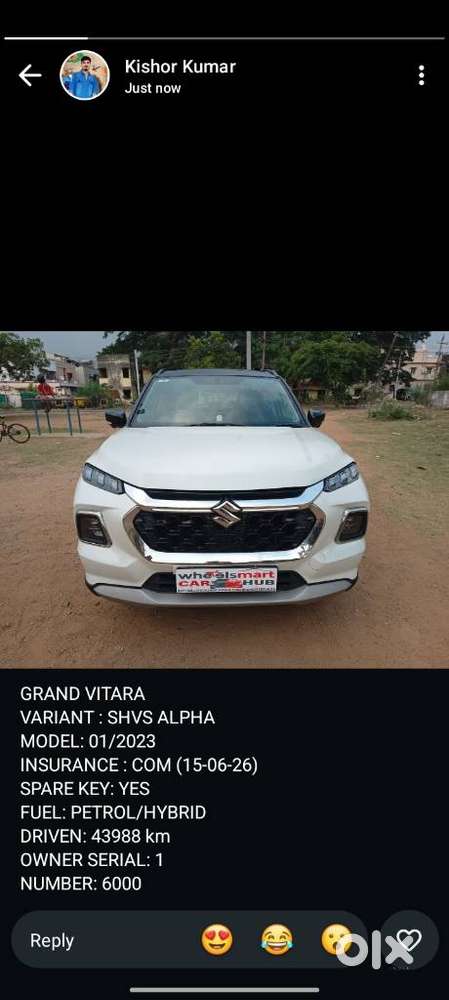 Maruti Suzuki Grand Vitara Smart Hybrid Alpha, 2023, Petrol