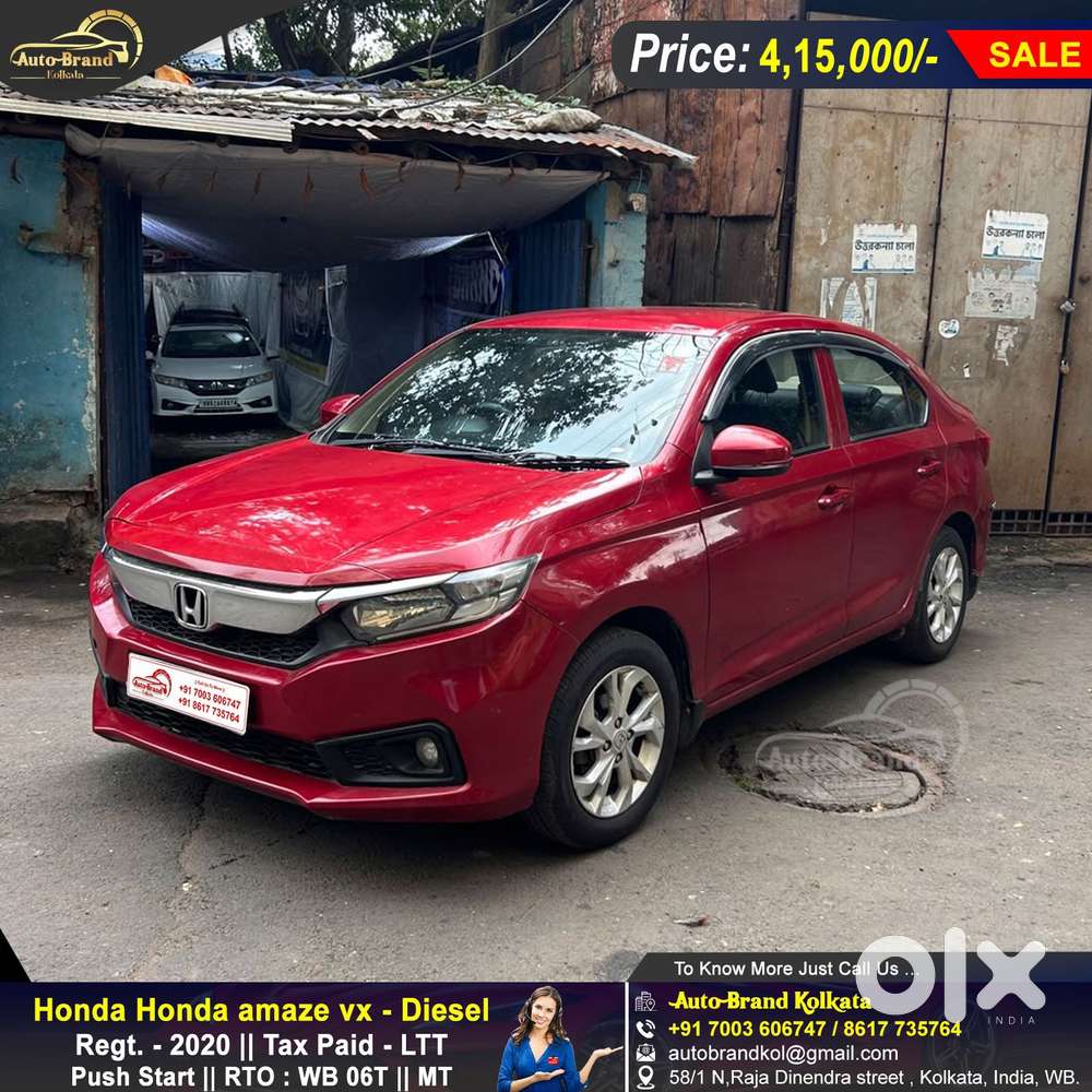 Honda Amaze 2nd Gen Vx, 2020, Diesel