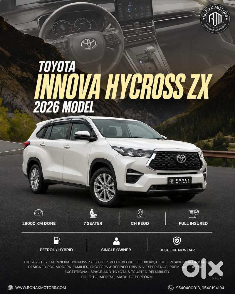 Toyota Innova Hycross 2.0 Zx Hybrid 7 Str, 2026, Petrol