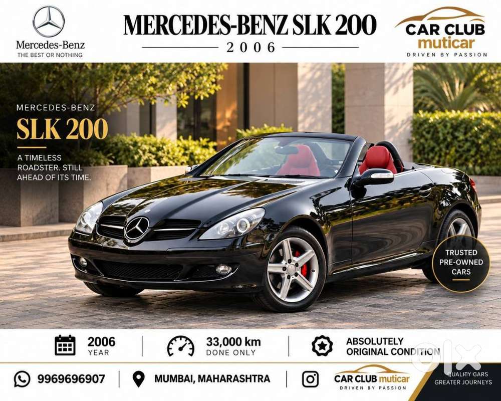 Mercedes-benz Slk-class Slk 200 Kompressor, 2006, Petrol