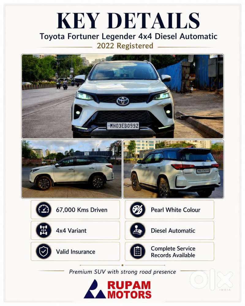 Toyota Fortuner Legender 4x4 At 2.8, 2022, Diesel