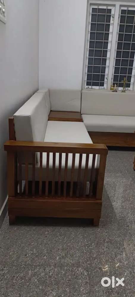 Teak corner sofa set nee