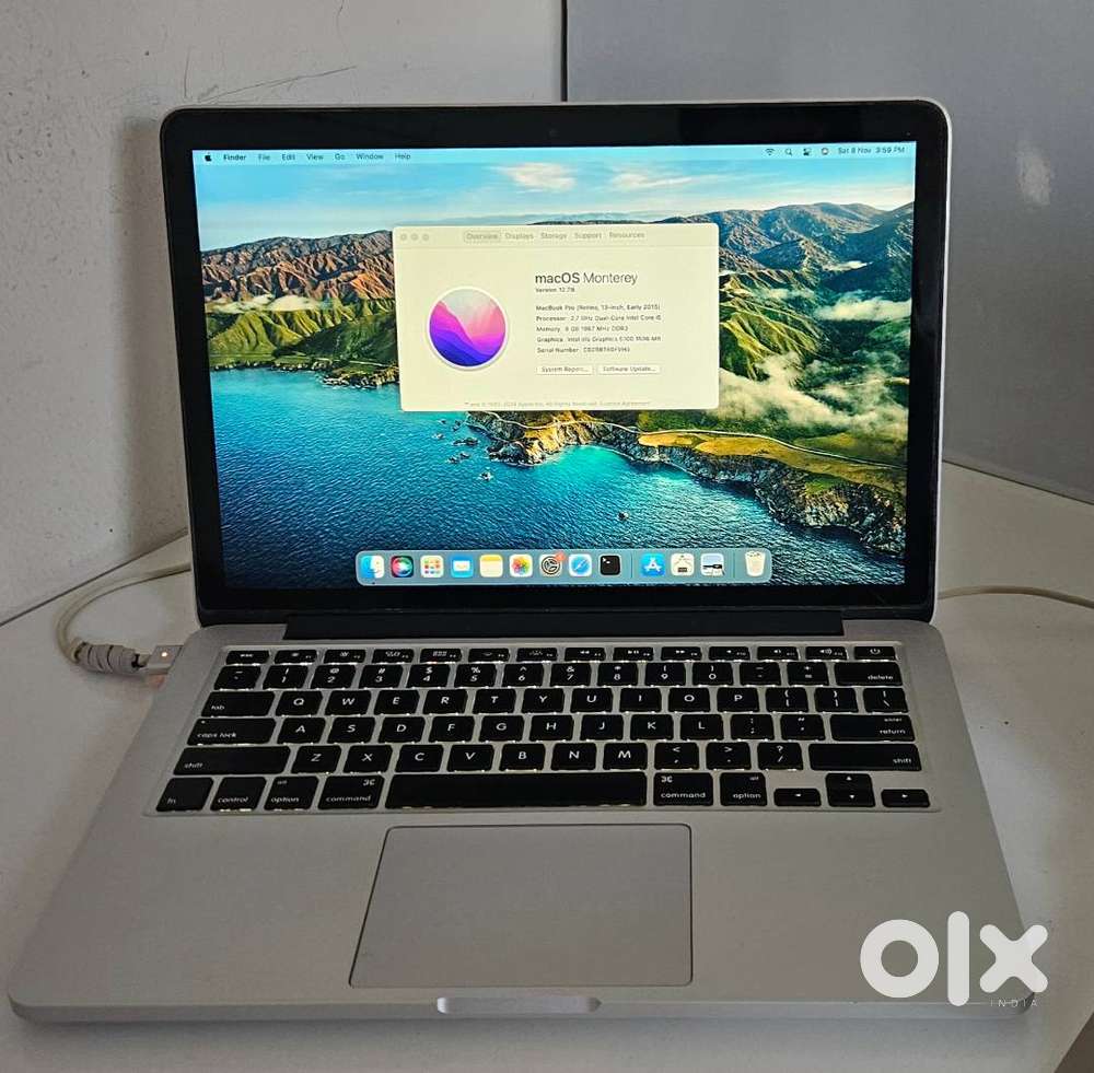 Macbook Pro (Retina, 13-inch, Early 2015), 8GB RAM, 120GB SSD