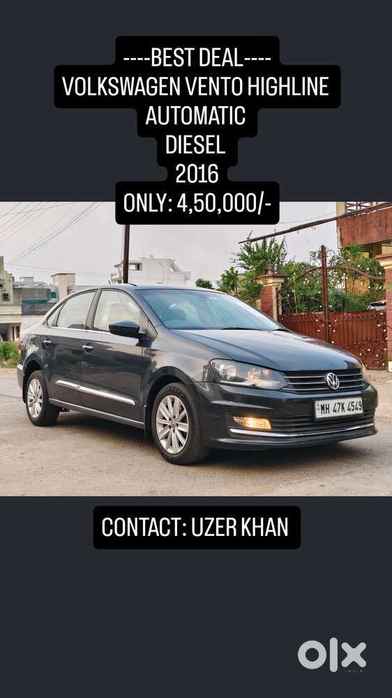 Volkswagen Vento 1.5l Tdi Highline Plus At Diesel, 2016, Diesel