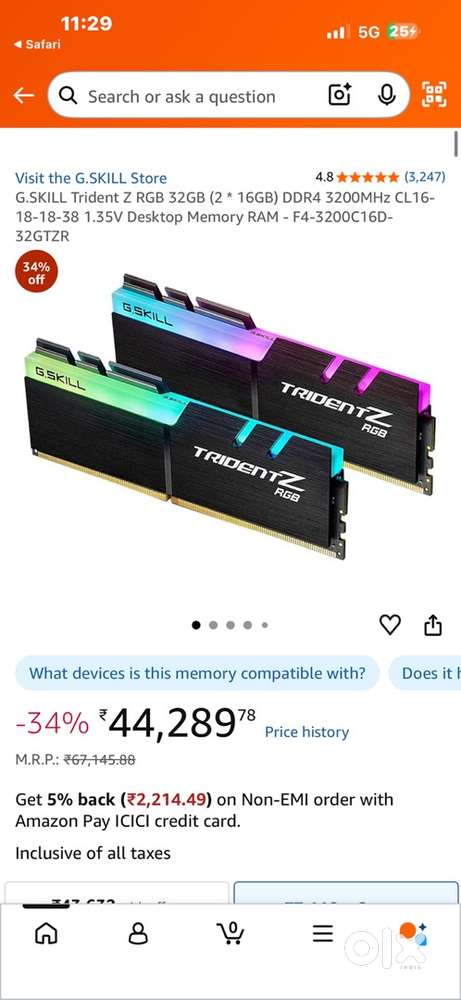 All DDR4 3200mhz Gaming Ram Available