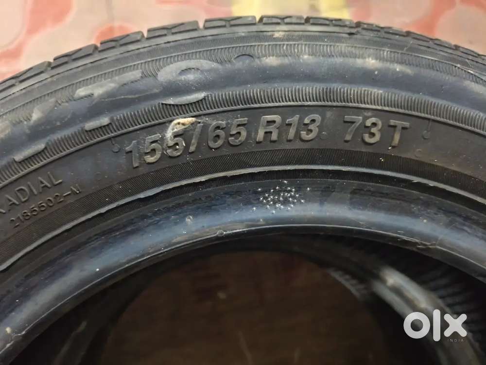 Tyre 90% condition MRF Tyre 155/65 R13 73T