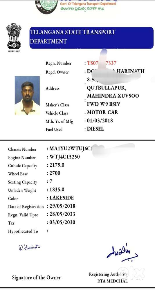 Mahindra Xuv500 W9 1.99, 2018, Diesel