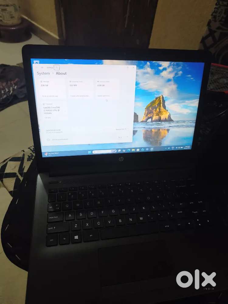 i5 gen 8 gb ram 250 gb hp laptop