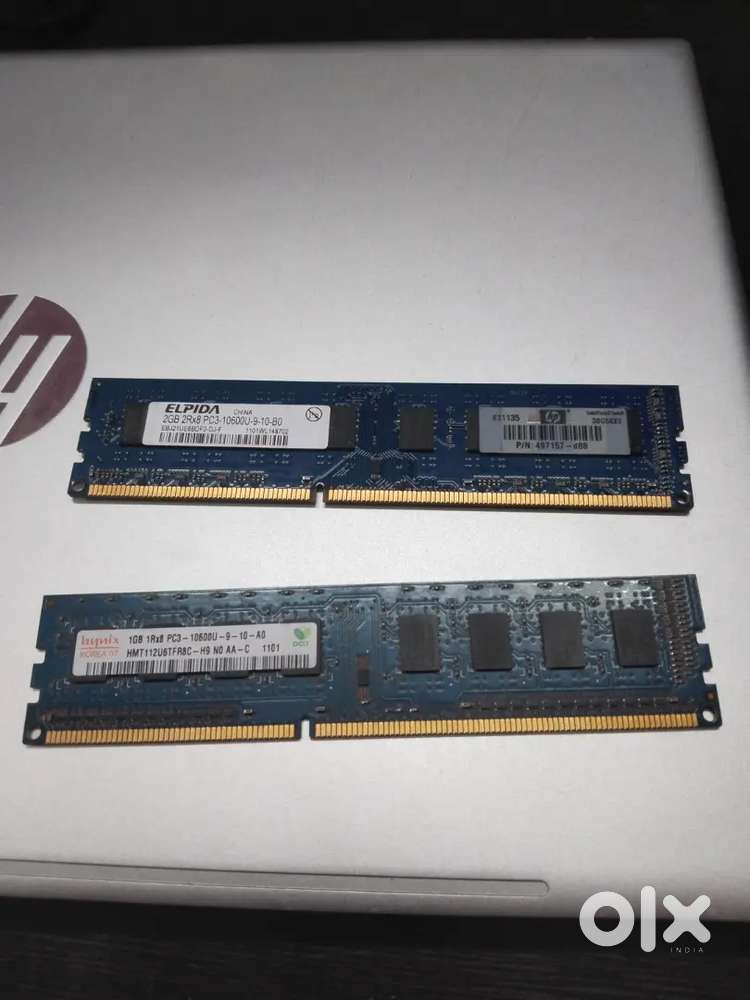 2GB + 1GB DDR3 Desktop RAM &ndash; Elpida & Hynix 1333MHz