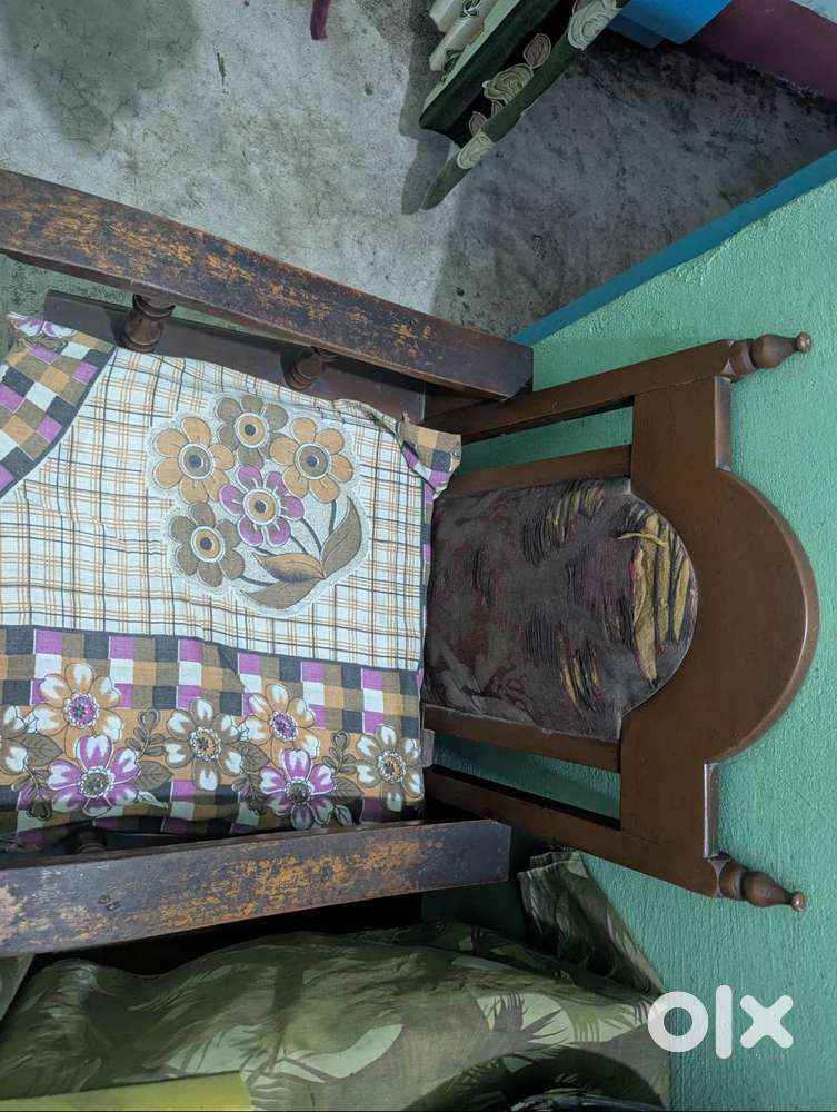 old wooden sofa