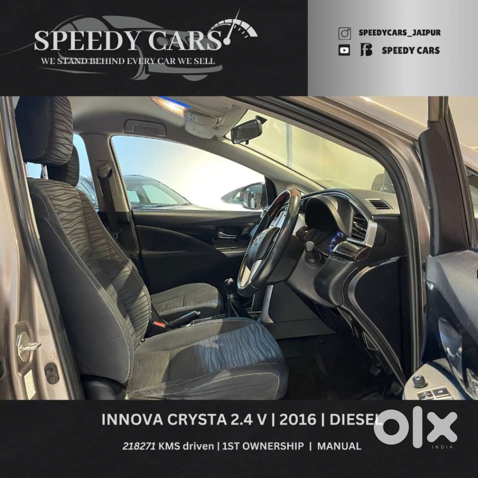 Toyota Innova Crysta 2.4 V 8 Str, 2016, Diesel