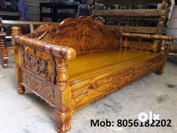 Teak wood 2024 diwan cot price