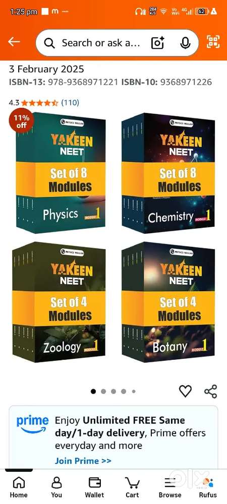 PW NEET modules