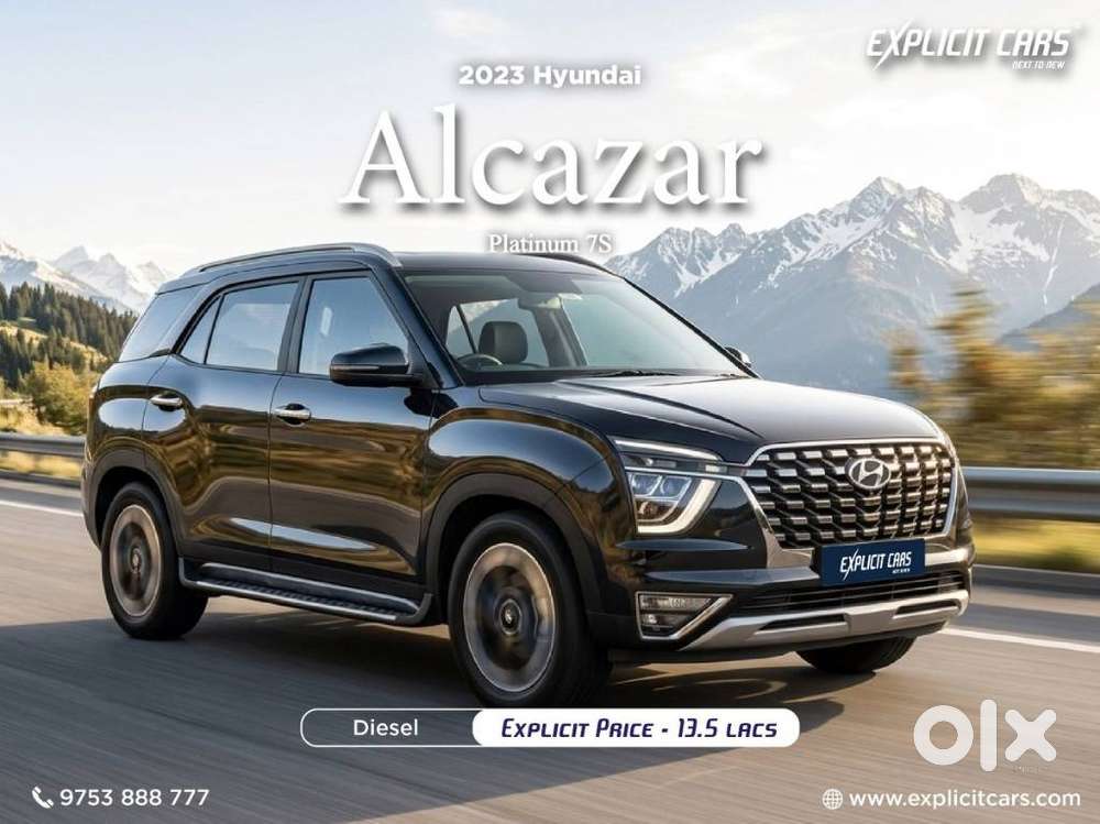 Hyundai Alcazar Platinum 7 Str 1.5 Diesel Adventure, 2023, Diesel