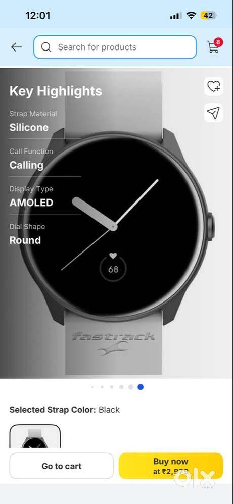 fastrack smart watch  one day old urjent sell only serius buyer