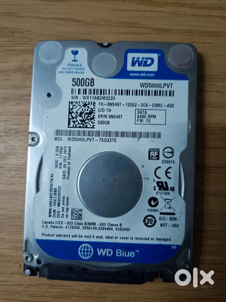 500gb SATA hard disk drive