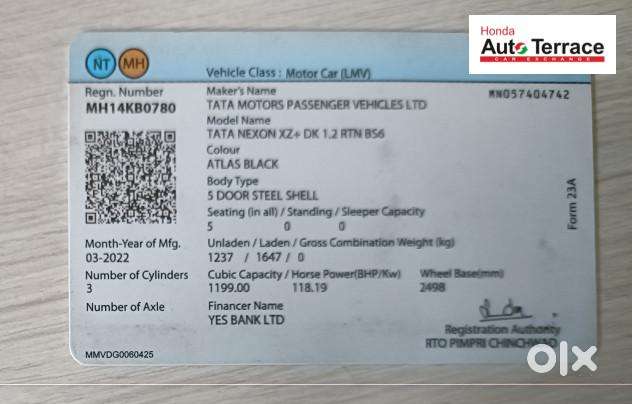 Tata Nexon 1.2 Revotron Xz Plus (l), 2022, Petrol