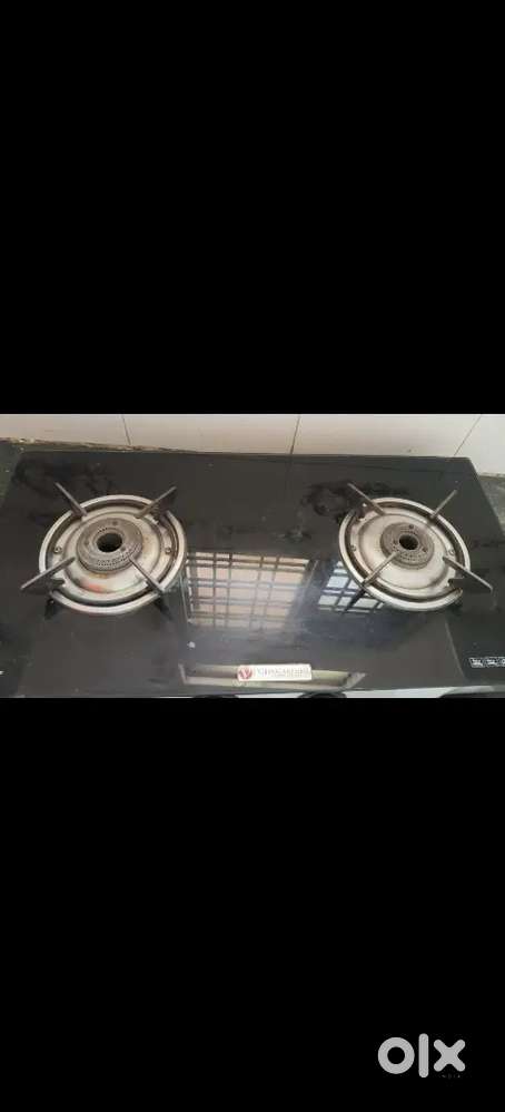 Gas stove glass top
