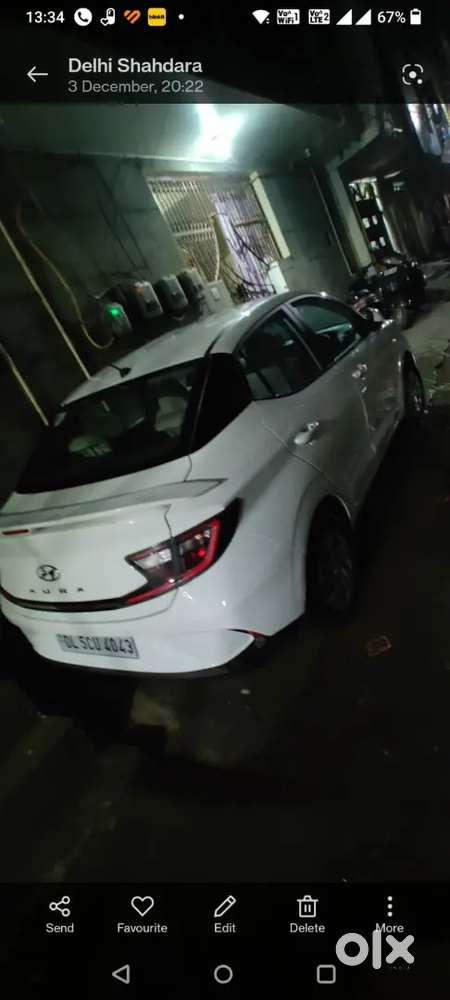 Hyundai Aura 1.2 S 2022 Model Petrol+cng Company Fit