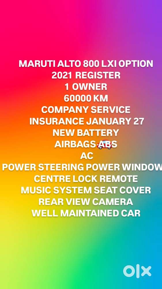 Maruti Suzuki Alto 800 0.8 Lxi (o), 2021, Petrol