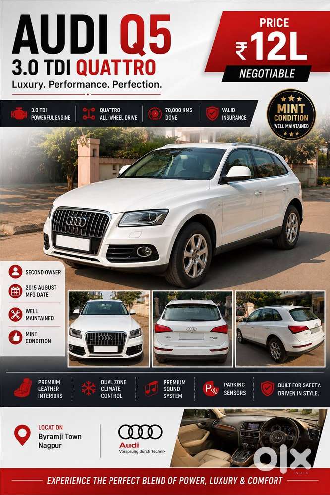 Audi Q5 2015 Diesel Well Maintained