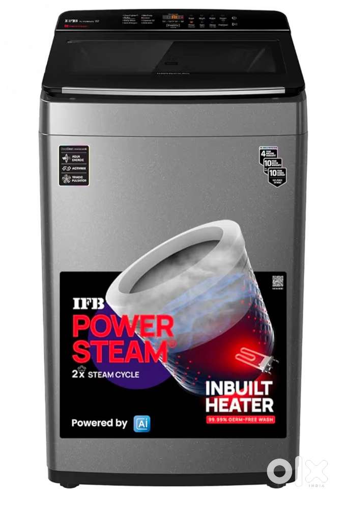 IFB 7.5 Kg 5 Star (TL751MS2S, PowerSteam, Inbuilt Heater, Silver
