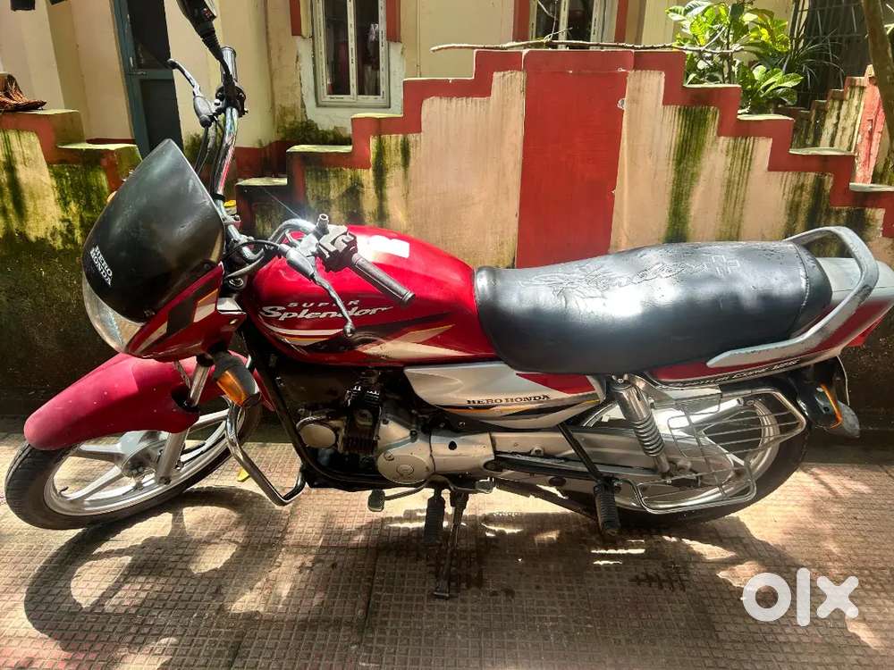 Splendor Old Model Hero Honda Super Splendor Red Colour Red