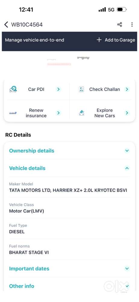Tata Harrier Diesel Manual 2021