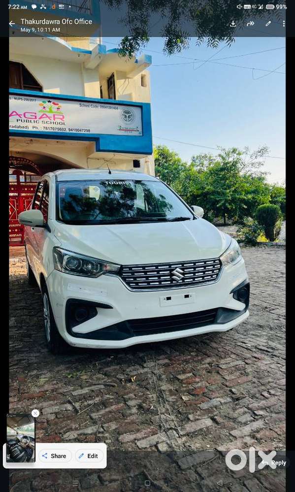 Maruti Suzuki Ertiga 1.5 Tour M Cng, 2021, Cng & Hybrids