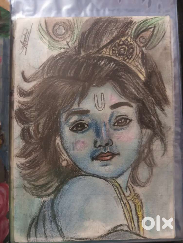 Drawing of krishna