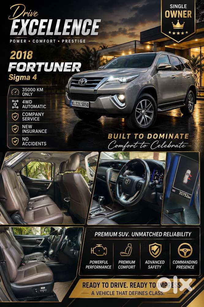 Toyota Fortuner 4x4 At 2.8 Diesel, 2018, Diesel