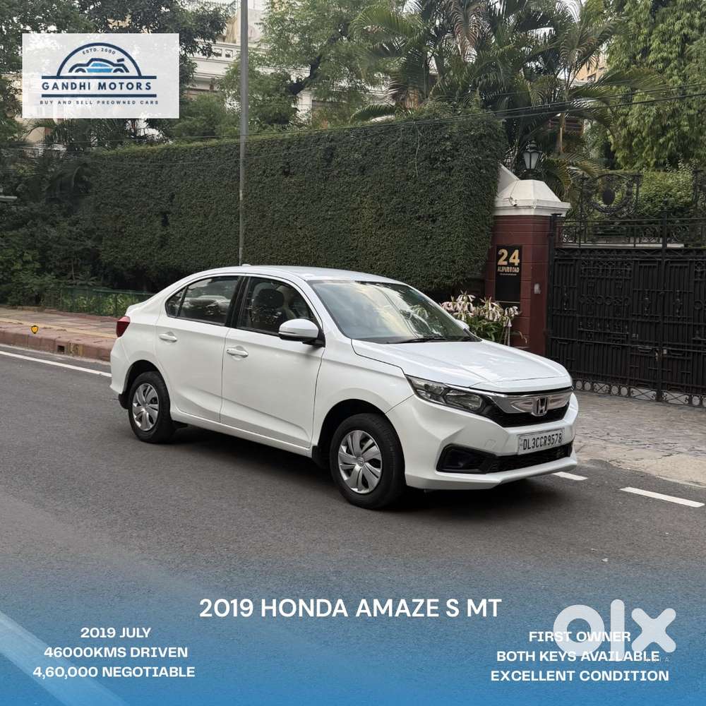 2019 Honda Amaze S Mt Petrol