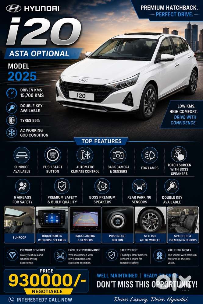 Hyundai New I20 Petrol 2025