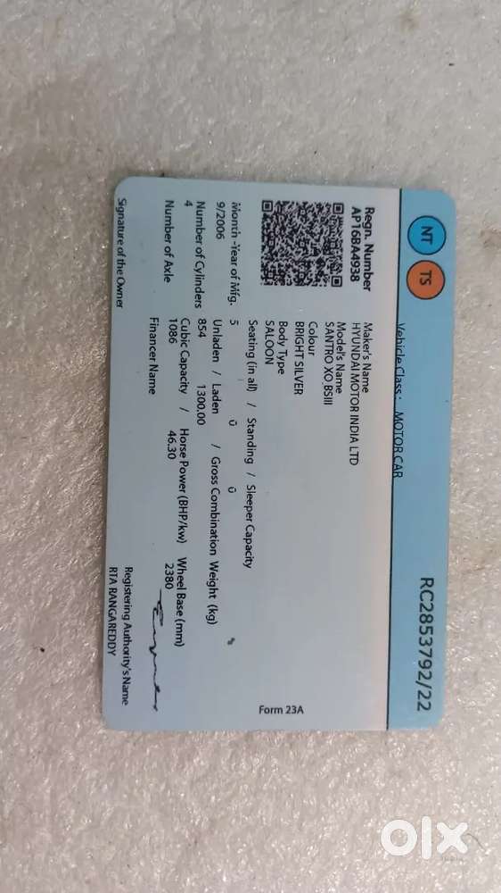 2006 Hyundai Santro Xing 65000 Km Petrol